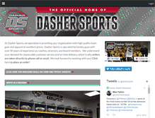 Tablet Screenshot of dashersports.com